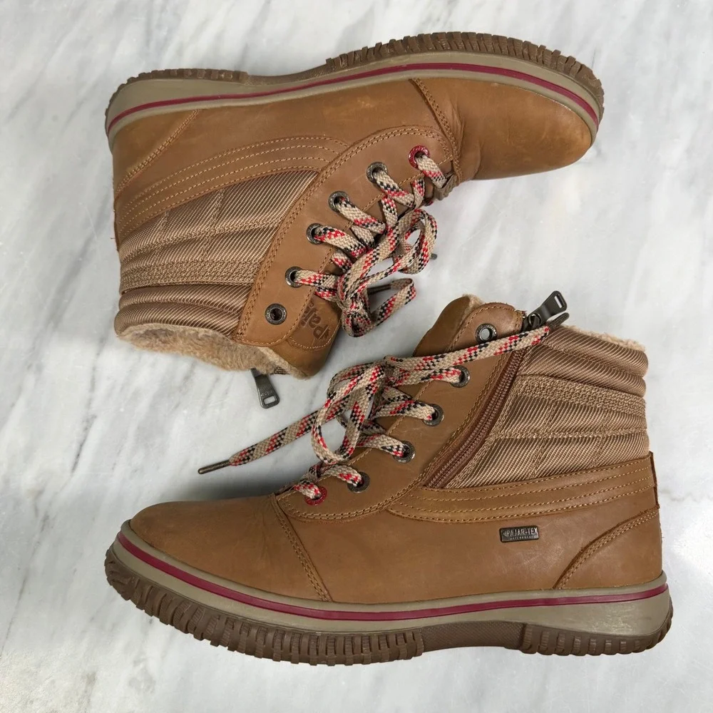Pajar Tavin Canada Mens Waterproof Winter Boots Tan Leather - 30C Rated 10 10.5 - Picture 7 of 15